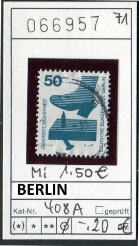 Berlin 1971 - Michel 408 A - Yvert ? - oo oblit. - 
