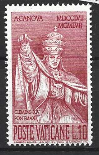 Vatican 1958 - Y & T 262 - Pape Clément XIV