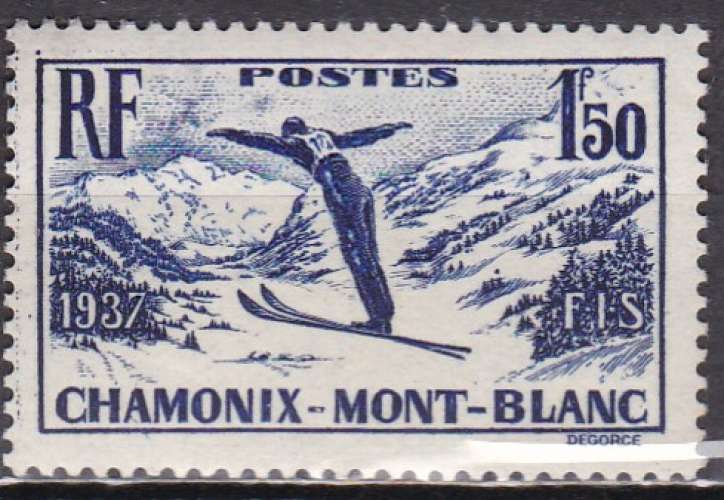 FRANCE N° 334 de 1937 neuf** coté 16€ TTB
