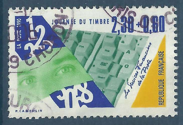 YT 2640 - Journée du timbre - clavier informatique - services financiers
