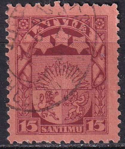 lettonie ... n° 125  obliteré - 1927