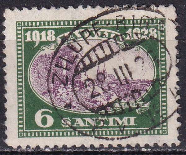 lettonie ... n° 137  obliteré - 1928