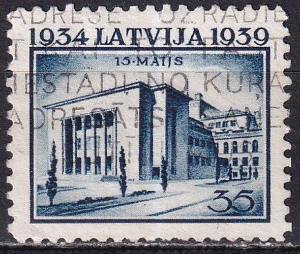 lettonie ... n° 243  obliteré - 1939