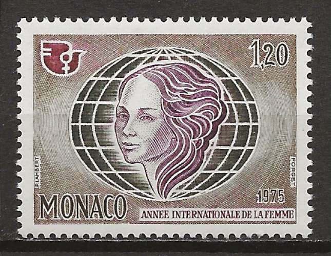   MONACO     ANNEE 1975 Y.T N°1017 NEUF** 