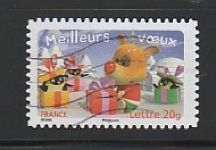 France timbre n° 3990 ou 101 ob année 2006  série Meilleurs Voeux