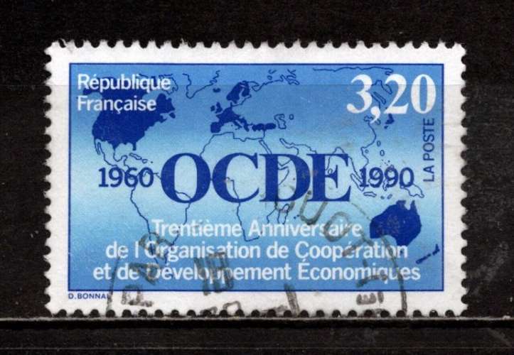 Timbre France n° 2673 oblitéré, TB, 