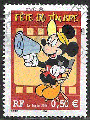 France - YT  3641  obl - Mickey (2004)