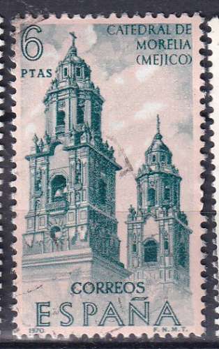 ESPAGNE - 1970 - Cathédrale de Morélia  - Yvert 1655 Oblitéré