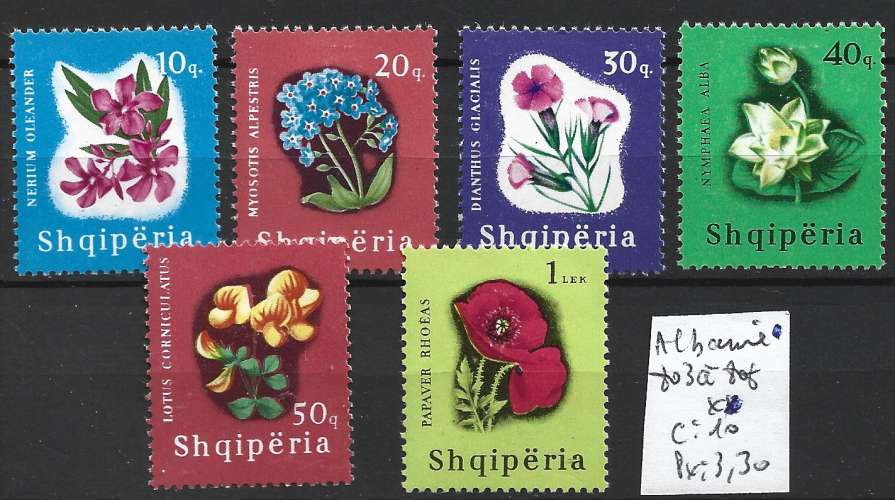 ALBANIE 803 à 808 * côte 10 €