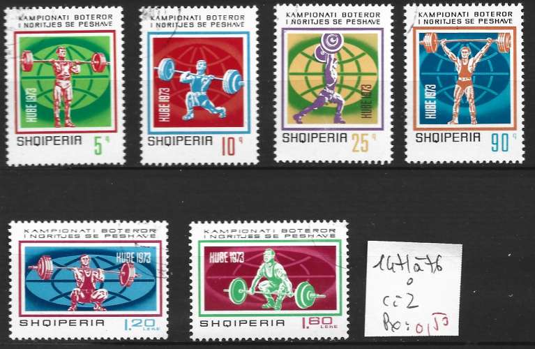 ALBANIE 1471 à 1476 oblitérés côte 2 €