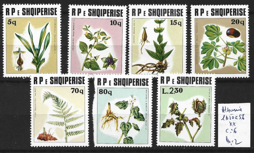 ALBANIE 1650 à 1656 ** côte 6 €