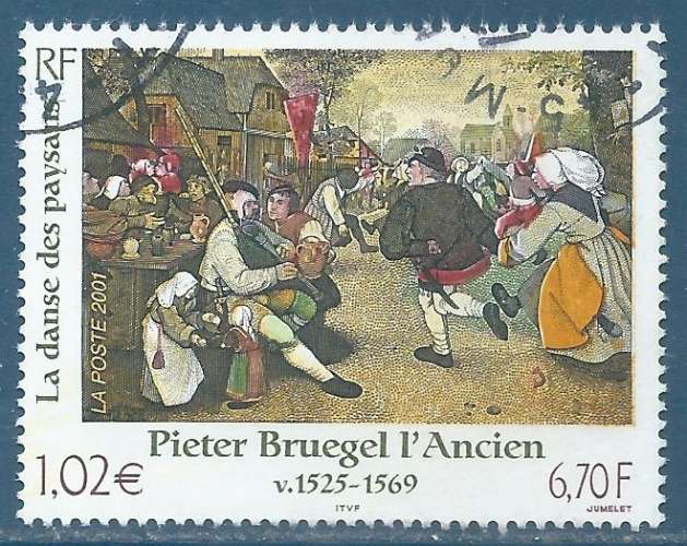 N°3369 Bruegel l'Ancien oblitéré