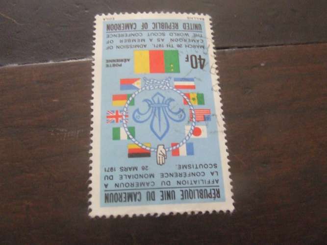 CAMERUN 1973 SCAUT 40 f USATO  posta aerea