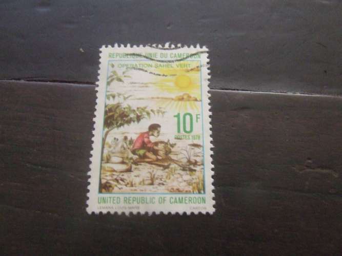 CAMERUN 1978 DESERTO 10 f USATO