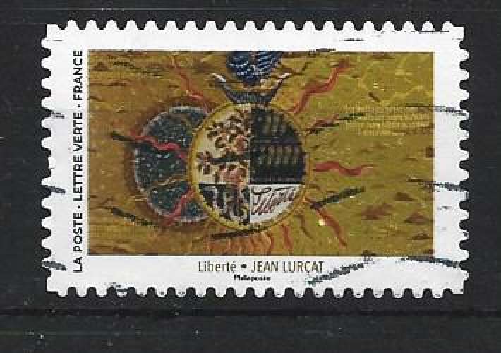2025 FRANCE Adhesif 2521 oblitéré, soleil, Lurçat
