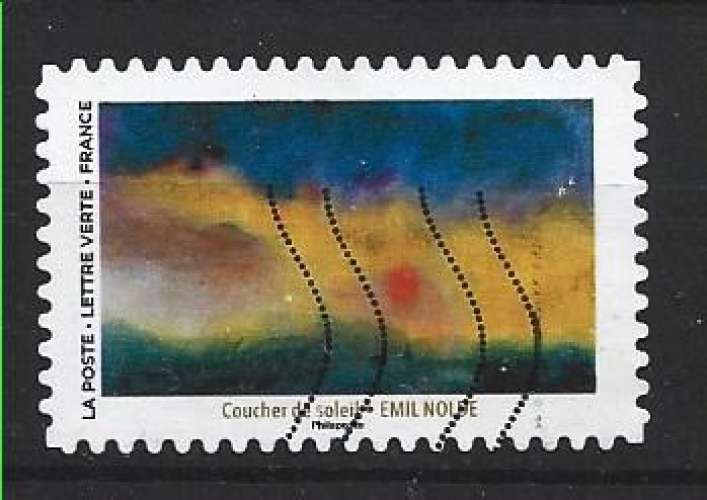2025 FRANCE Adhesif 2525 oblitéré, soleil, Nolde