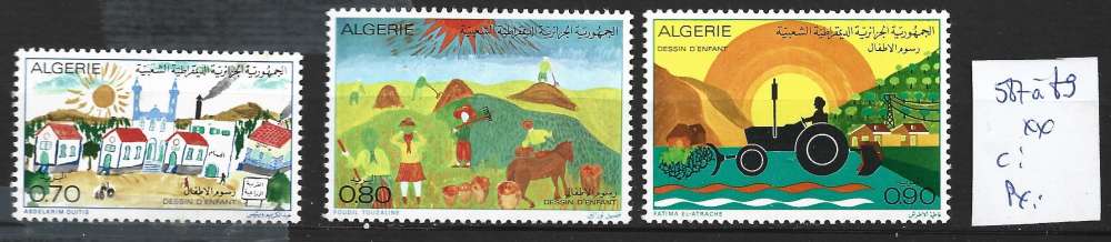 ALGERIE 587 à 589 ** côte 3.50 € 