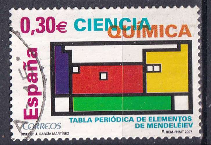 ESPAGNE - 2007 - Chimie - Yvert 3906 Oblitéré