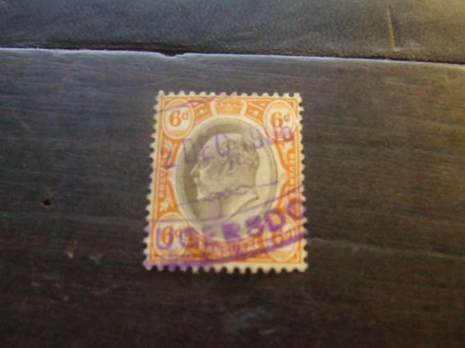 TRANSVAAL 1904 EDOARDO 6 p USATO