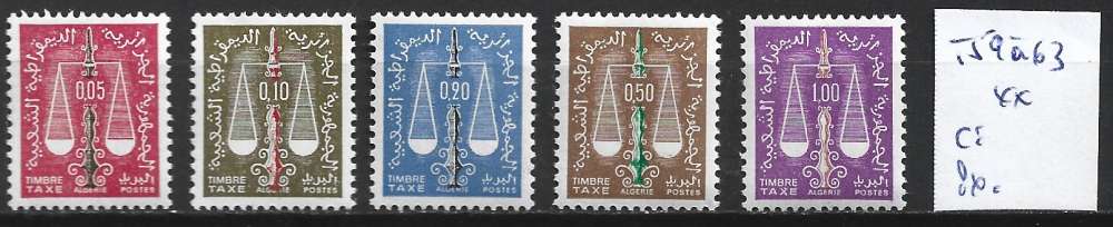 ALGERIE TAXE 59 à 63 ** côte 5.30 € 