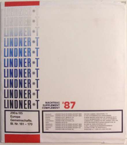 Lindner - Jeu EUROPA/CEPT 1987