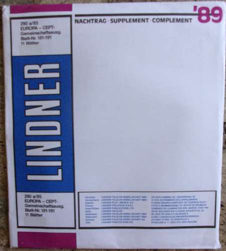 Lindner - Jeu EUROPA/CEPT 1989