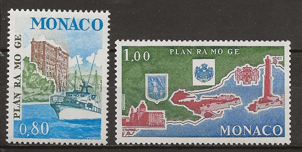   MONACO     ANNEE 1978 Y.T  N°1134-1135 NEUF**  
