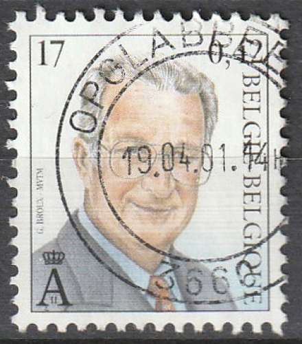 Timbre oblitéré n° 2840(Yvert) Belgique 1999 - Roi Albert II