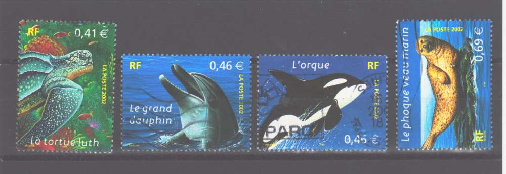 Timbres France n° 3485/88 oblitérés, TB