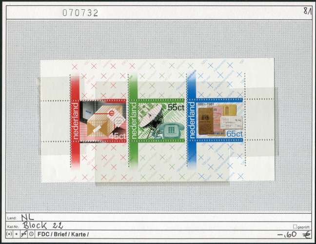 Pays Bas 1981 - Michel Block 22 -  Yvert  -  ** neuf mnh - 