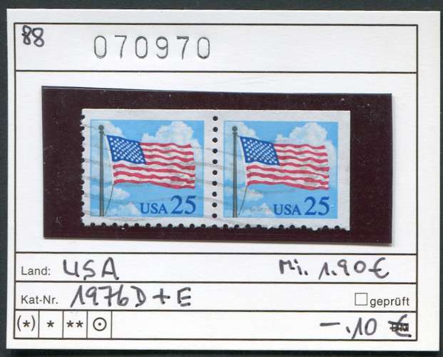 Etats-Unis 1988 - Michel 1976 D+E - oo oblit.