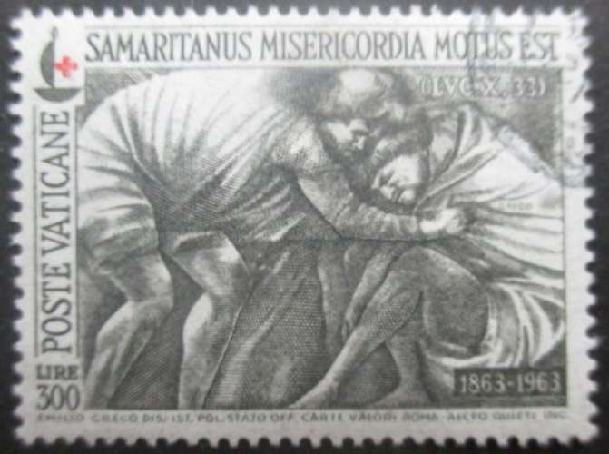VATICAN N°412 Croix rouge oblitéré