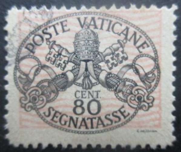 VATICAN taxe N°9 oblitéré
