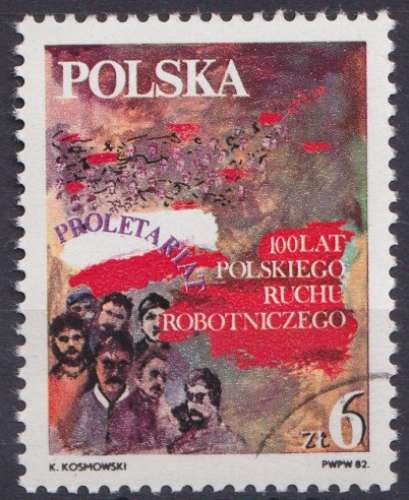 Pologne 1982 Y&T 2635 oblitéré - Mouvement ouvrier 