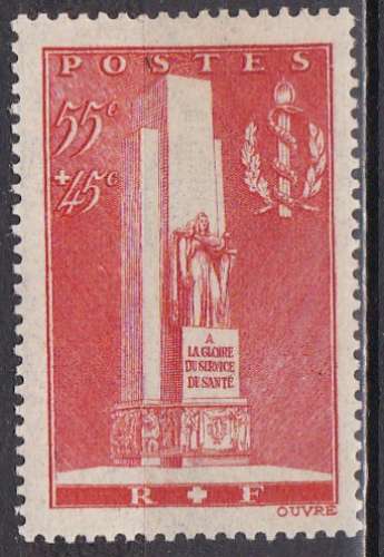 FRANCE N° 395 de 1938 neuf* TTB coté 13€
