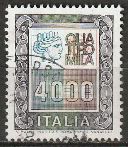 Timbre oblitéré n° 1370(Yvert) Italie 1979 - Usage courant