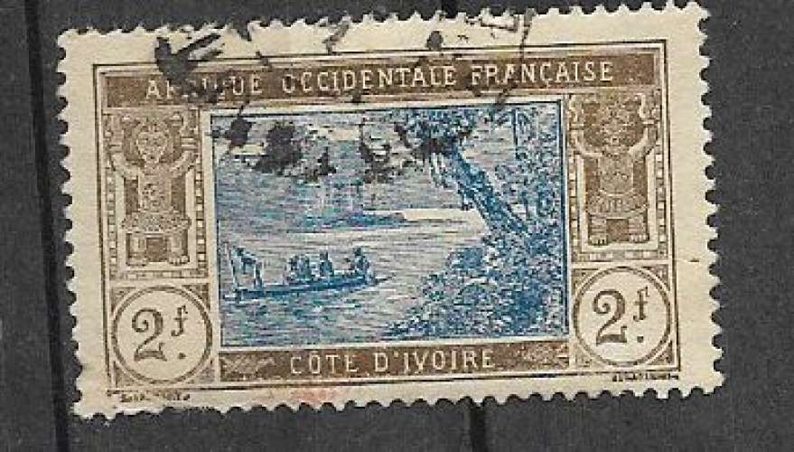 Côte d'Ivoire - 1913 - YT  n° 56  oblitéré  (dents courtes)