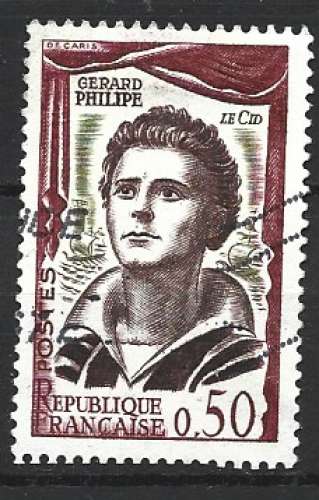 FRANCE  1961 - Y & T : 1305 - Gérard Philipe : Le Cid