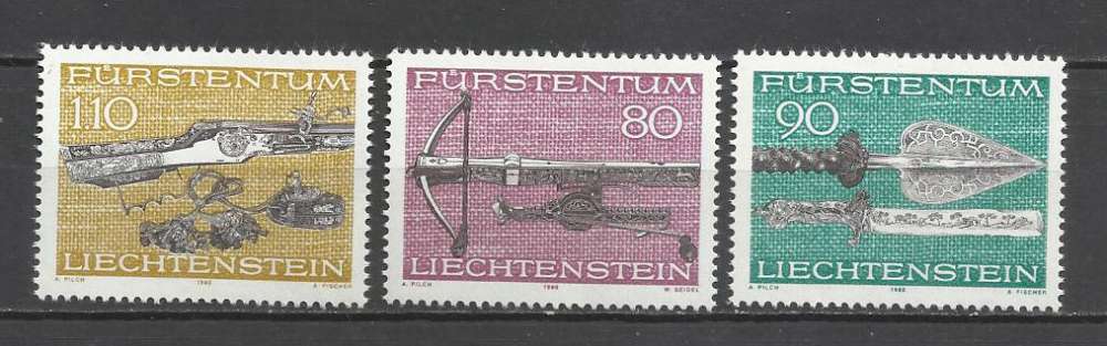 LIECHTENSTEIN NEUF YT n° 692-694 Côte 4.75€