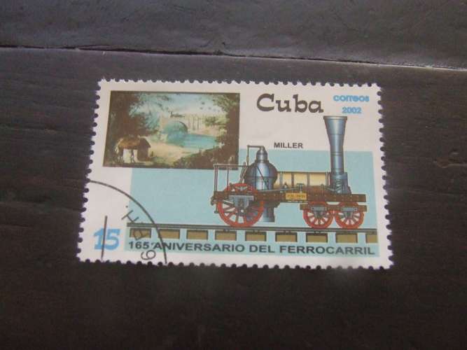 CUBA 2002 LOCOMOTIVE 15 c USATO