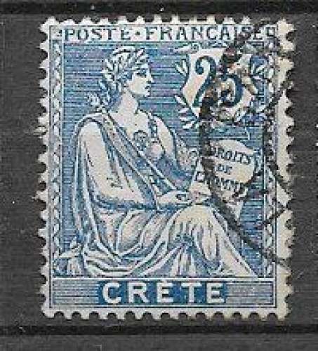 Crète - 1902 - YT n° 9 oblitéré
