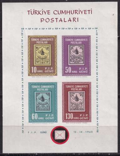 turquie ... bloc n° 11  neuf** ... 1963