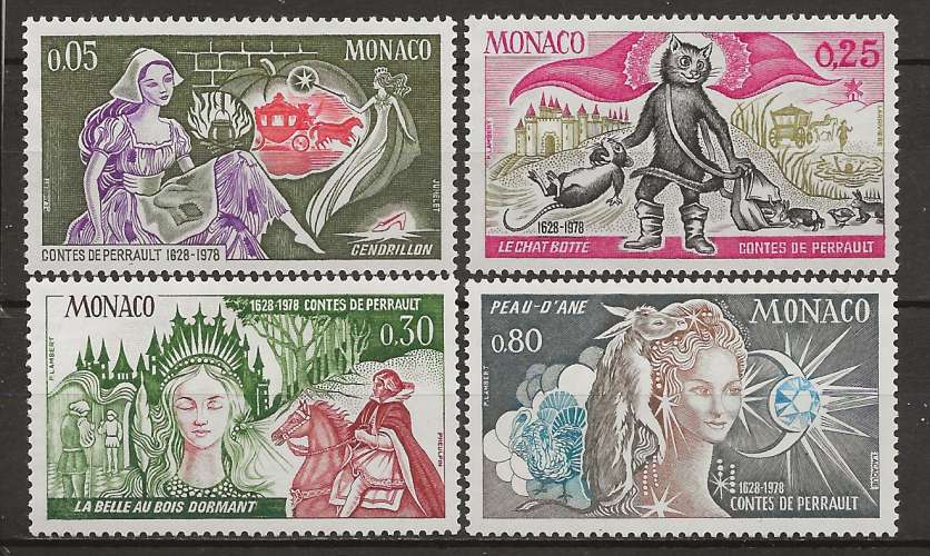   MONACO     ANNEE 1978 Y.T  N°1152à1155 NEUF**  