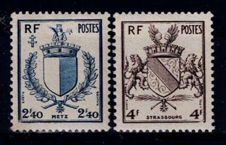 FRANCE 1945 - YT 734 735 MNH