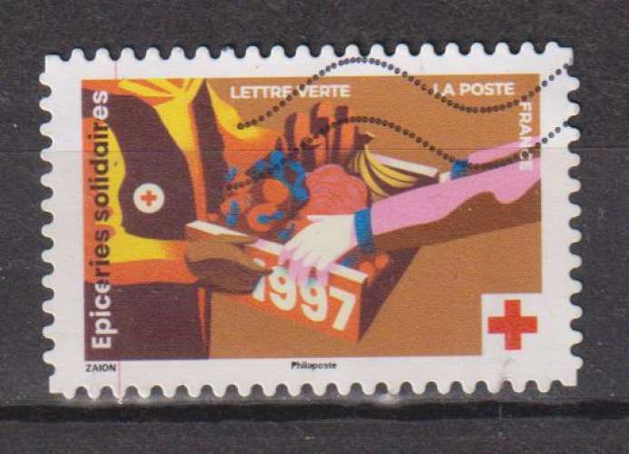FRANCE 2024 Y T N ° 2421 oblitéré CROIX ROUGE