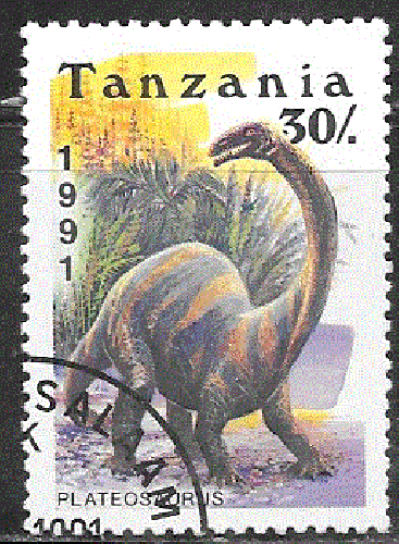 Tanzanie - YT  717  obl- Plateosaurus (1991)