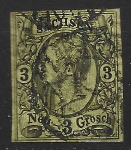 ALLEMAGNE SAXE 10 oblitéré côte 15 € 