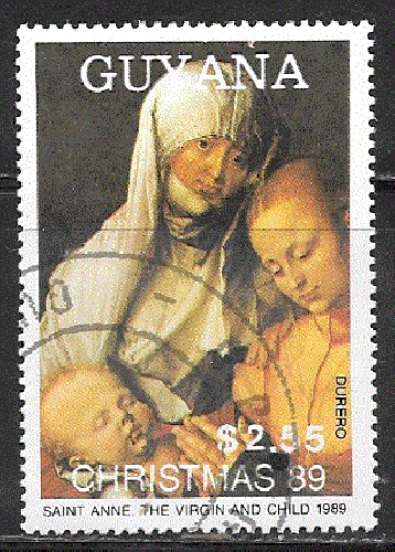 Guyana - YT  2151L  obl - Noël (1989)