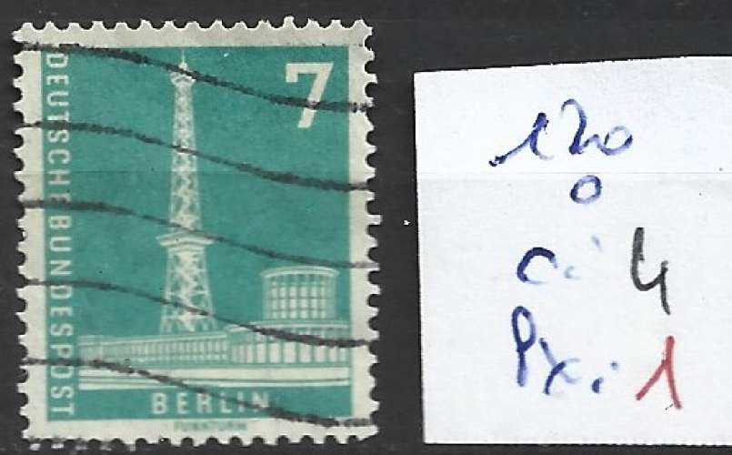 ALLEMAGNE BERLIN 121 oblitéré côte 4 € 