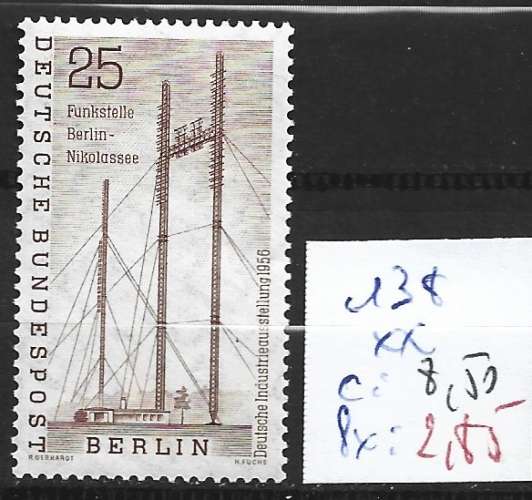 ALLEMAGNE BERLIN 138 ** côte 8.50 € 